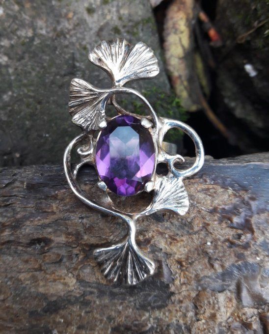 Bague Art Nouveau "améthyste"
