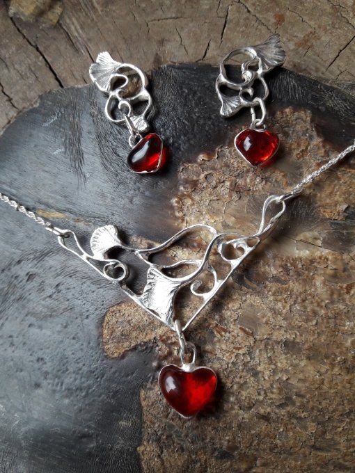 collier pendentif "coeur" 