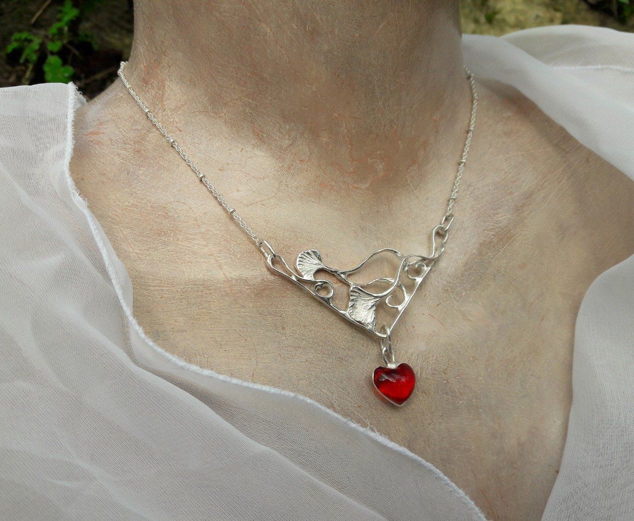 collier pendentif "coeur" 