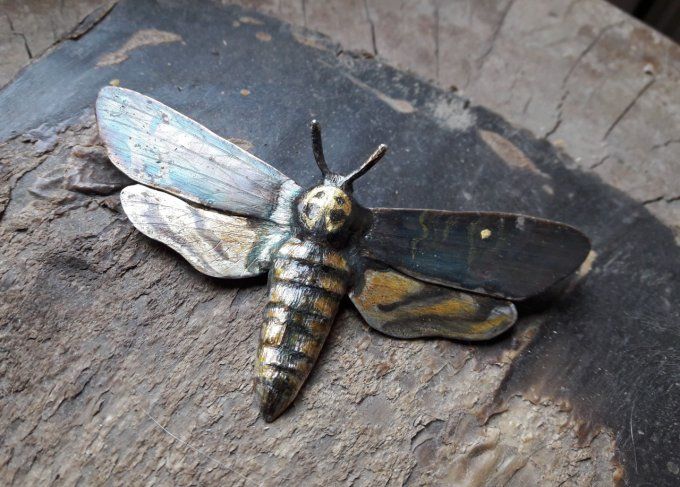 Broche Sphinx Tête de Mort